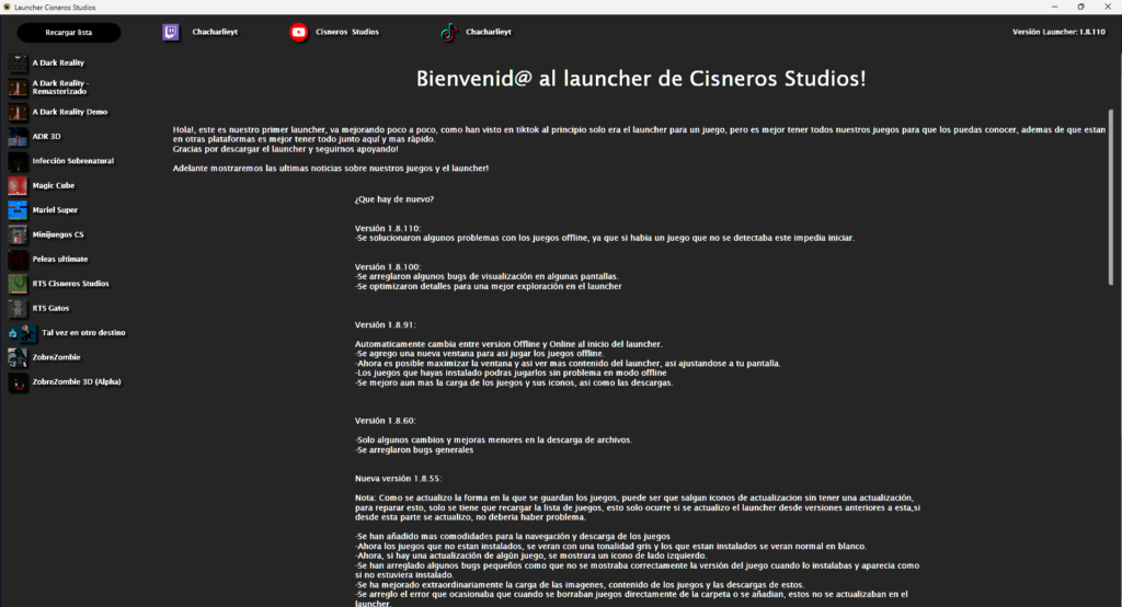 Termino de Mantenimiento Launcher